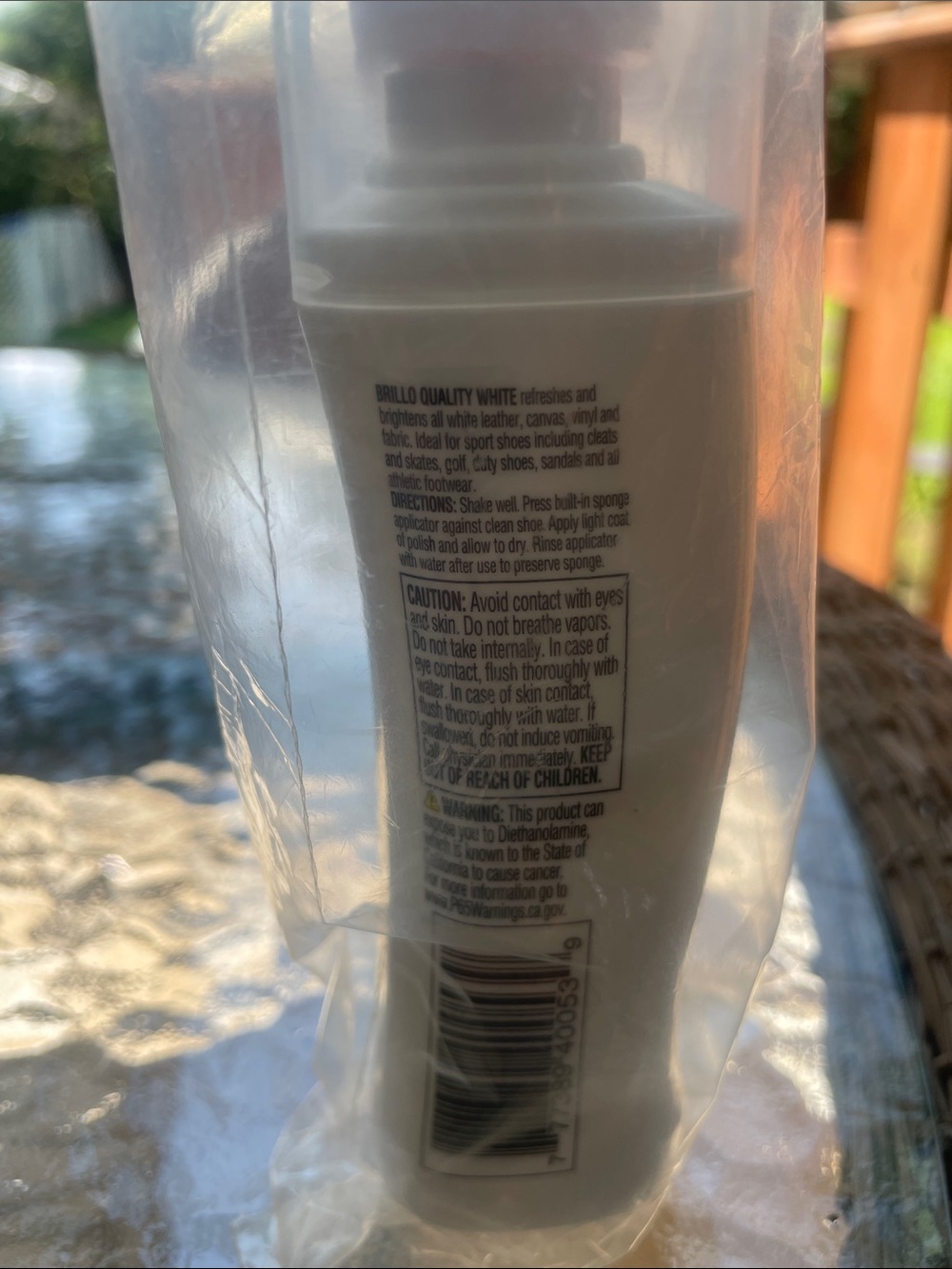 NWT - Shoe Shine Brillo Quality White Shoe Care Foam - White - Picture 2 of 4